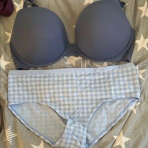 Victoria's Secret Pink Gingham Lingerie Set